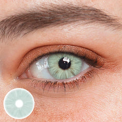 Clover Green Prescription Coloured Contact Lenses