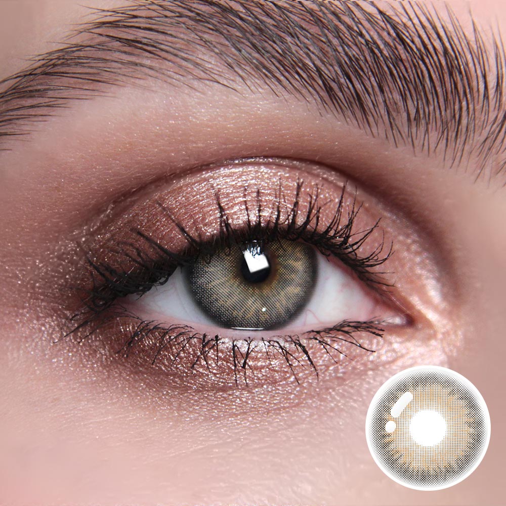 Citha Hazel Brown Prescription Coloured Contact Lenses