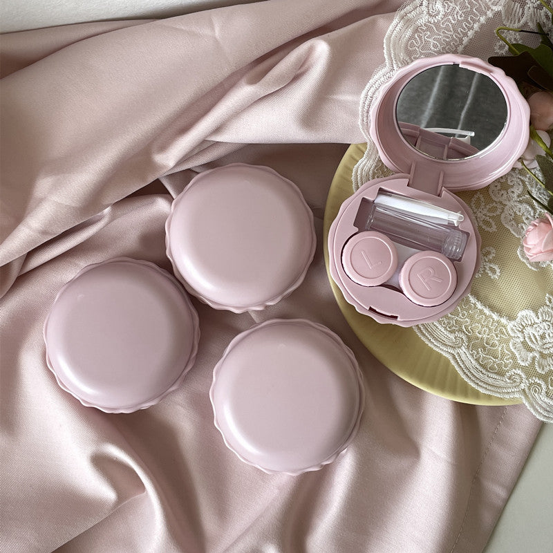 Cream Goose Colored Contact Lens Case