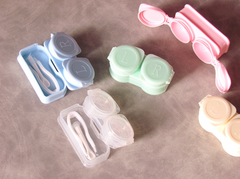 Macaroon flip cover Colored Contact Lens Case