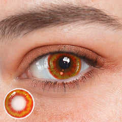 Cosplay Ghost Fire Red Coloured Contact Lenses