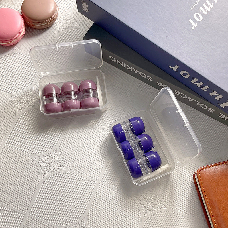 3 Pairs Colored Contact Lens Case