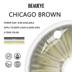 Chicago Brown Coloured Contact Lenses