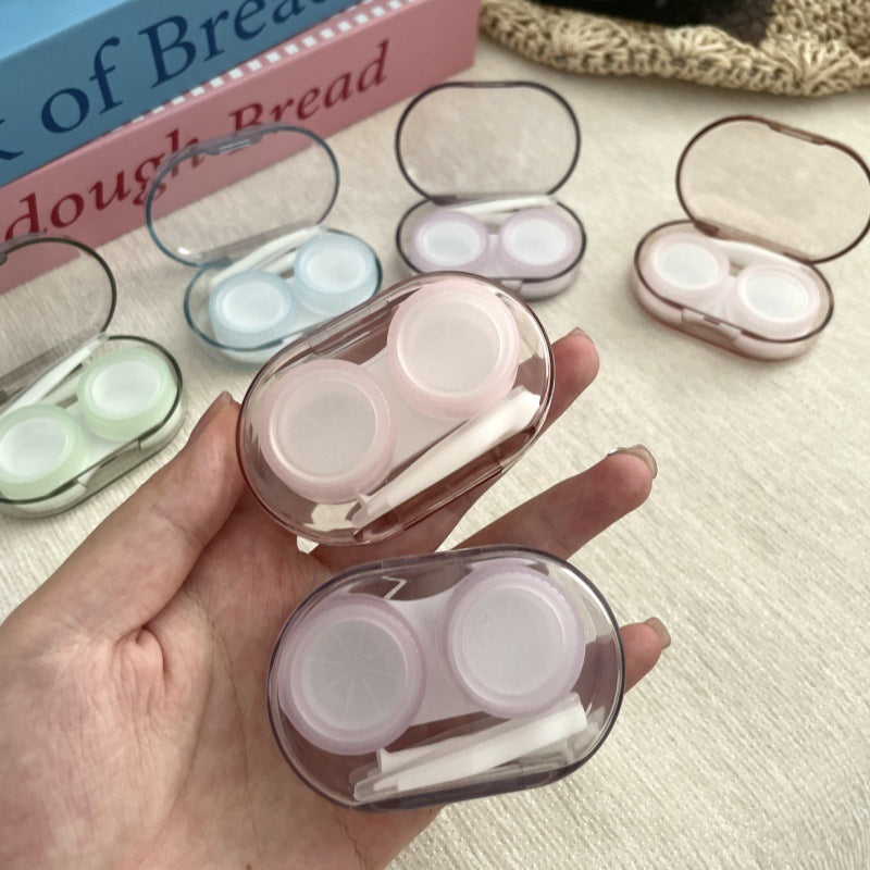 Simple Portable Colored Contact Lens Case