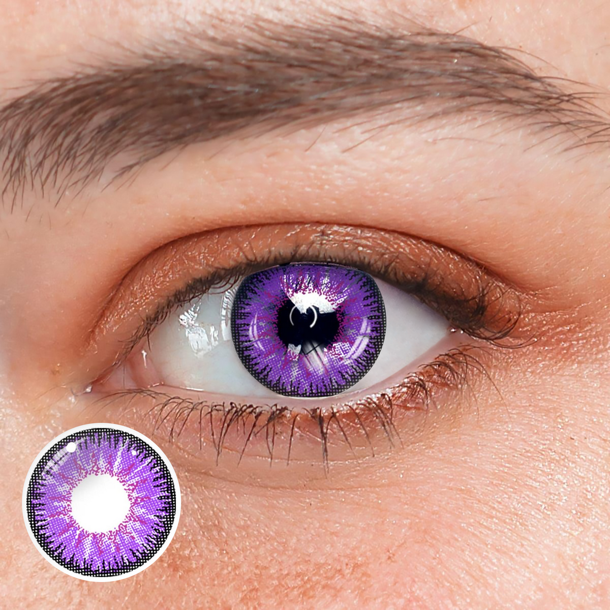 Vega Violet Purple Prescription Coloured Contact Lenses