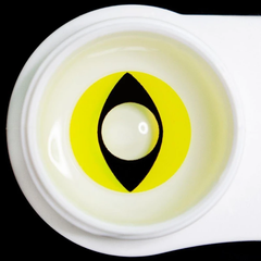 Halloween cat eye yellow Prescription Coloured Contact Lenses