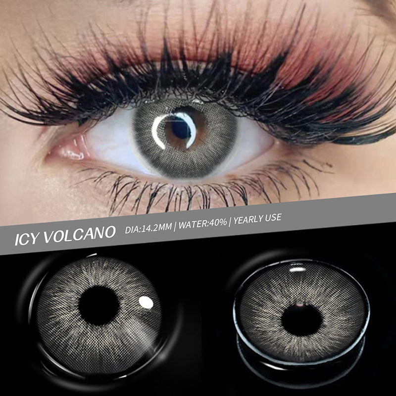 Amazonia Icy Volcano Gray Prescription Coloured Contact Lenses