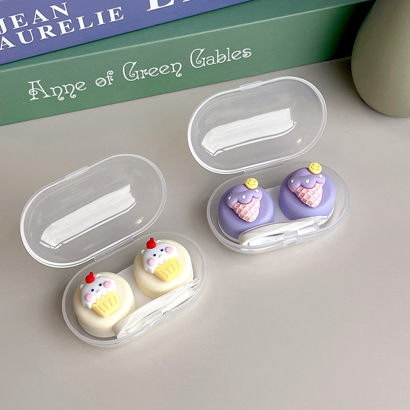 INS Simple Cute DIY Colored Contact Lens Case