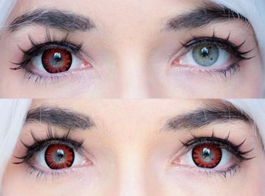 Halloween Miracle Red Prescription Coloured Contact Lenses