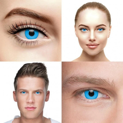 Halloween Blueout Prescription Coloured Contact Lenses