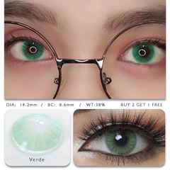 Hidrocor VERDE Prescription Coloured Contact Lenses