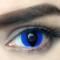 Cosplay Cat Eye Blue Coloured Contact Lenses