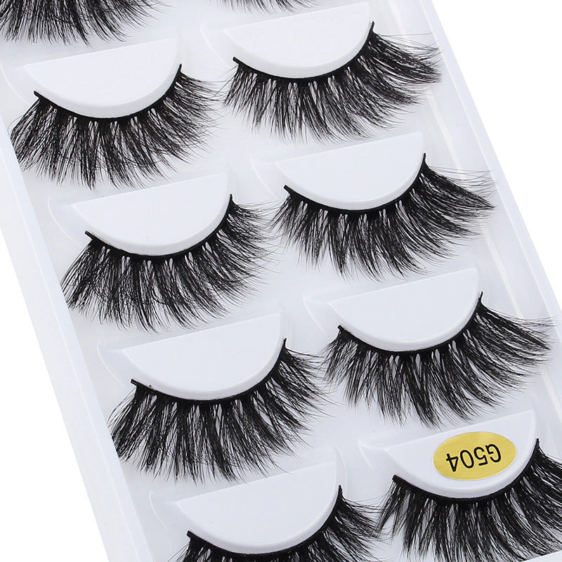 3D Cat Eye 10 Piece Mink Hair Eyelashes