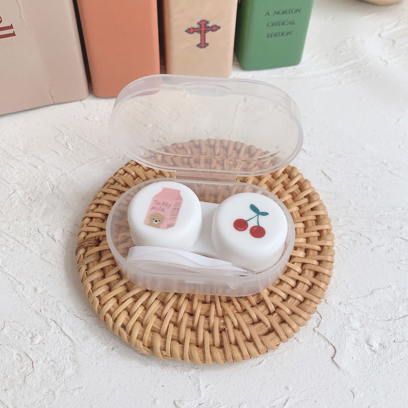 Oval Colored Contact Lens Case