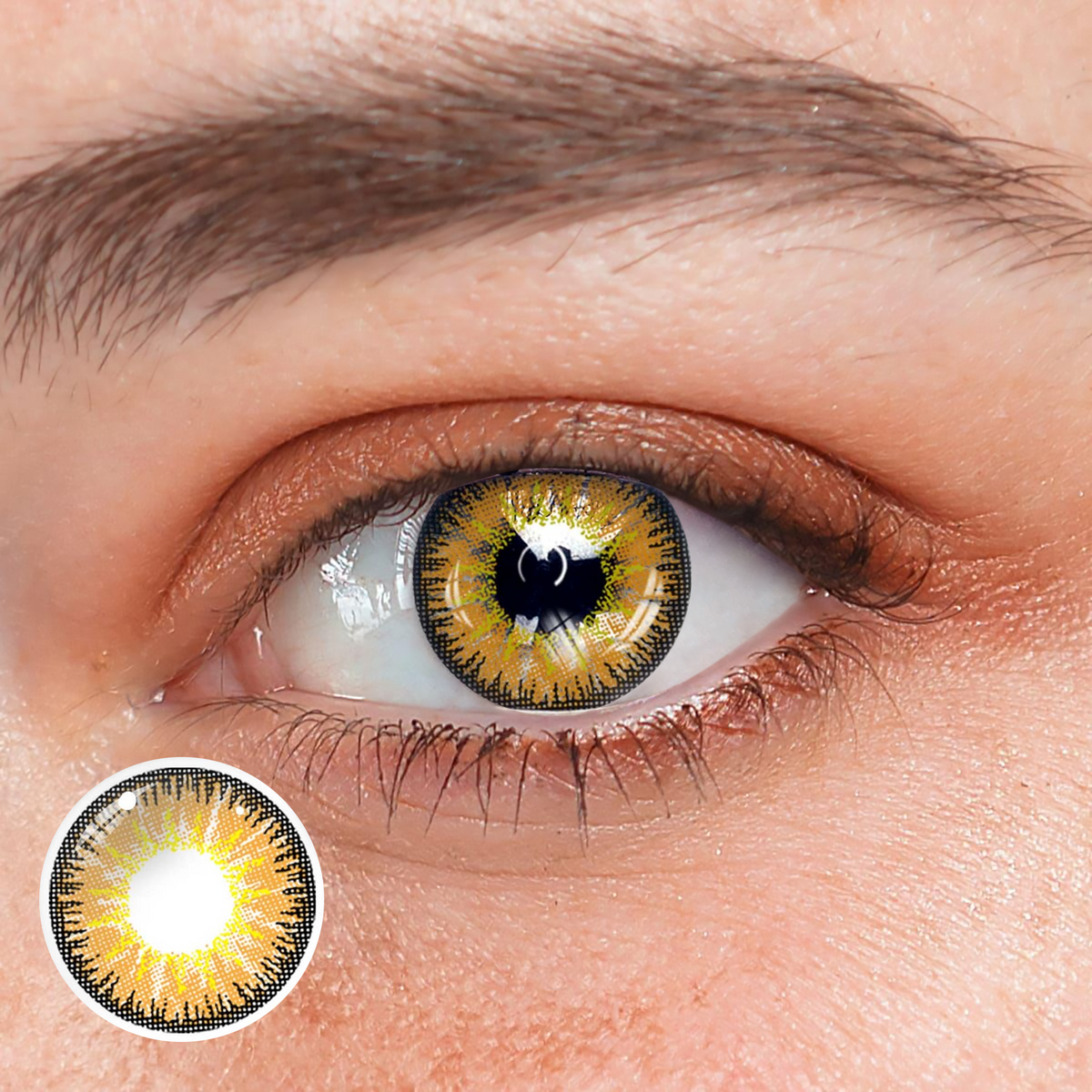 Vega Brown Prescription Coloured Contact Lenses