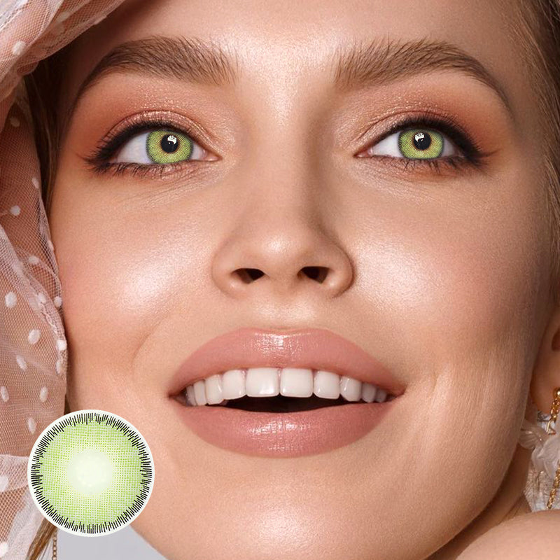 Breena Green Coloured Contact Lenses