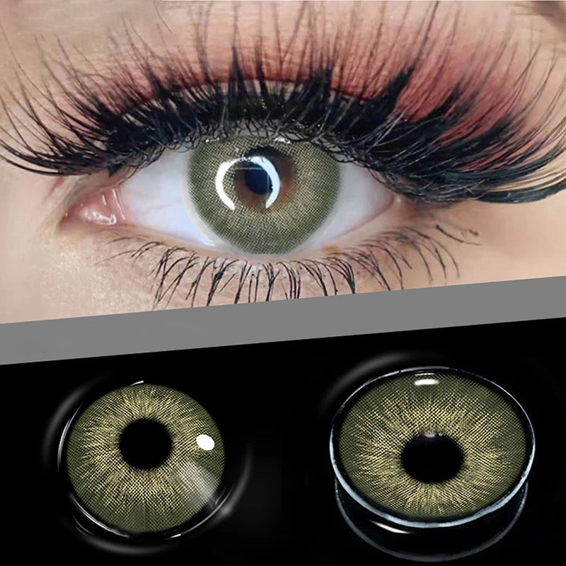 Amazonia Green Prescription Coloured Contact Lenses