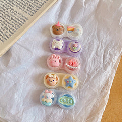 Cute Cartoon Animal Colored Contact Lens Case