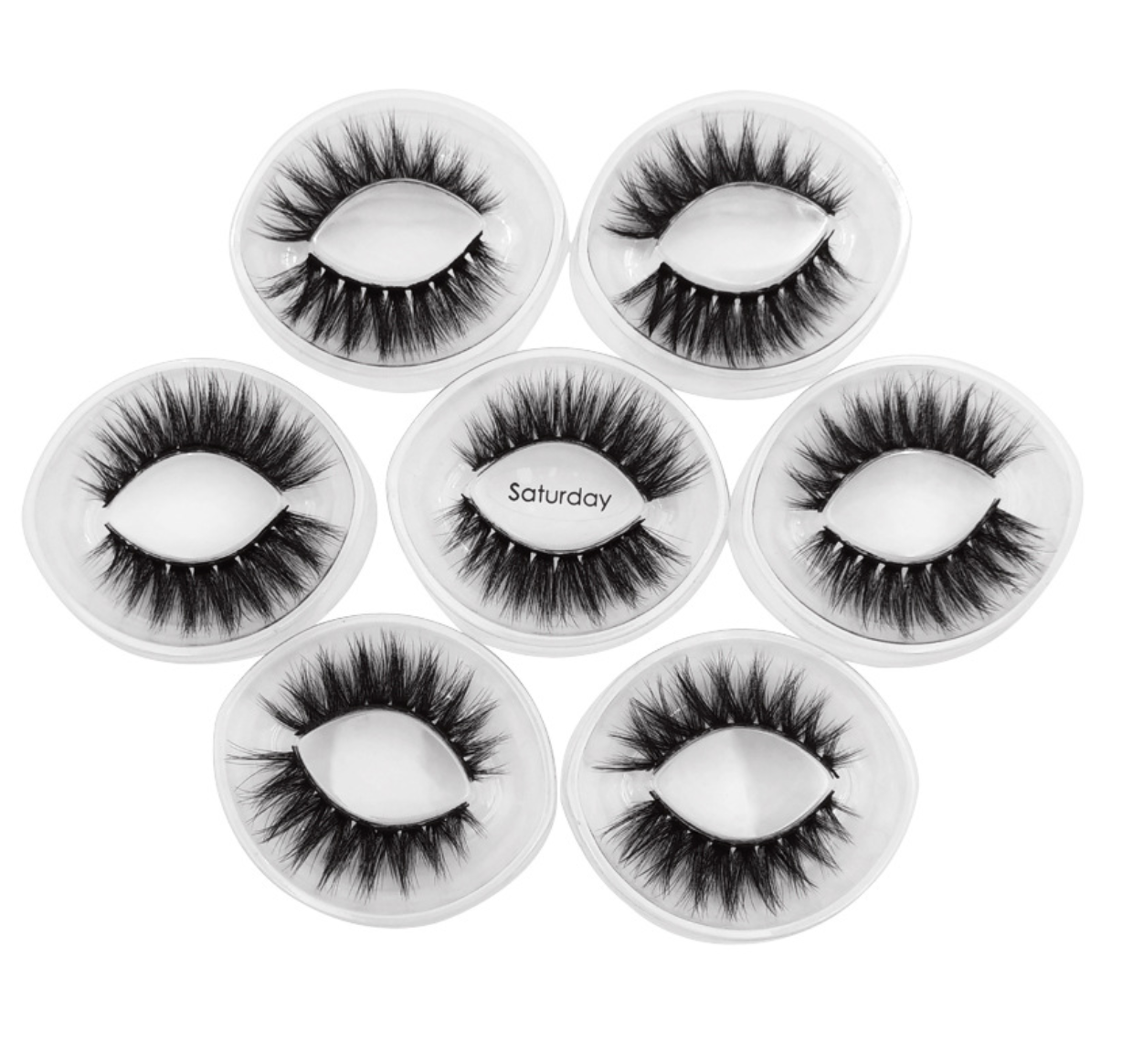 Saturday 7 Piece Mink Hair Eyelashes