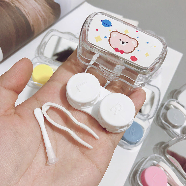 Cute Cartoon Colored Contact Lens Case