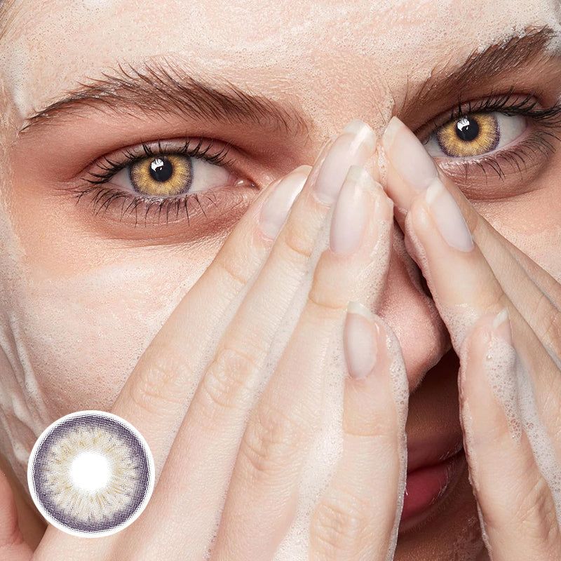 Margaret Pansy Brown Coloured Contact Lenses