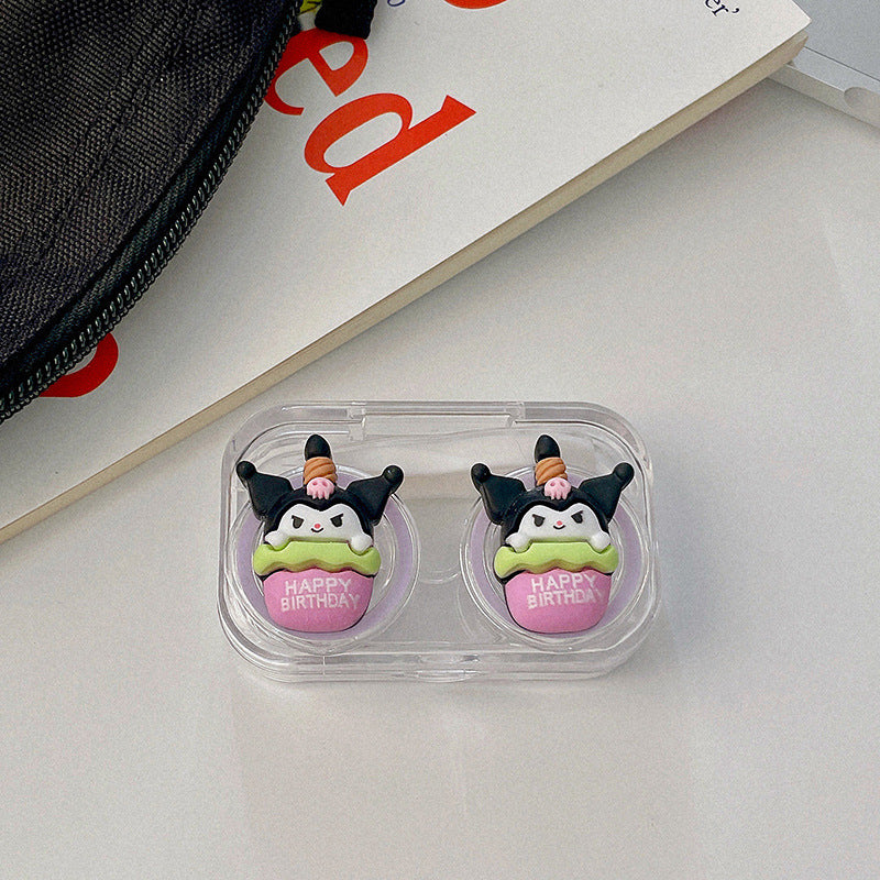 Birthday Apron Cartoon Colored Contact Lens Case