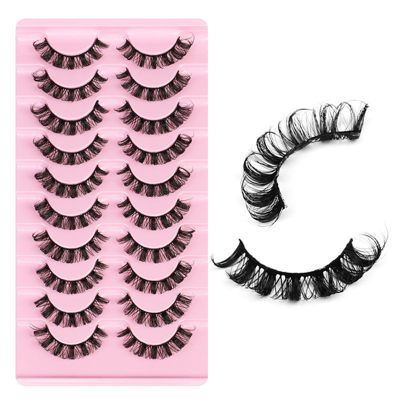 DD European and American Thick 10 Piece Mink Hair Eyelashes