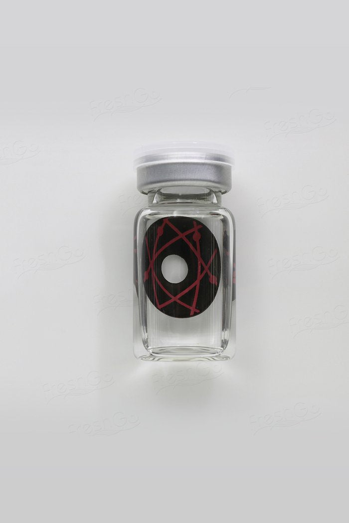 Halloween 22mm Red Star Trails Sclera Coloured Contact Lenses