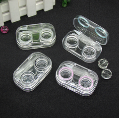 Transparent Multicolor Colored Contact Lens Case