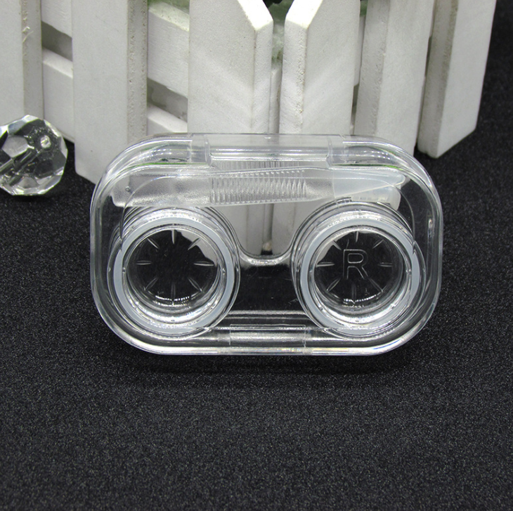 Transparent Multicolor Colored Contact Lens Case