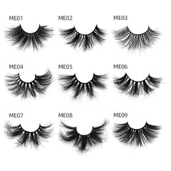 25mm Mink Eyelashes Thick Nude Hair Piece Mink Hair Eyelashes