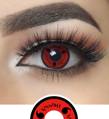 Cosplay Naruto Red Sasuke Sharingan Prescription Coloured Contact Lenses