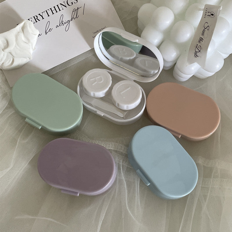 Cream Color Series with Mirror Colored Contact Lens Case