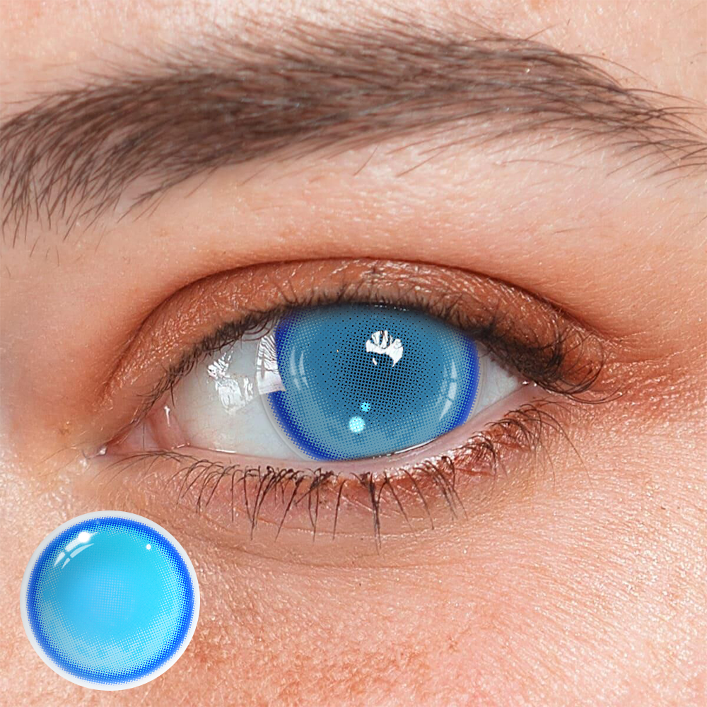 Cosplay Fairy Blue Coloured Contact Lenses