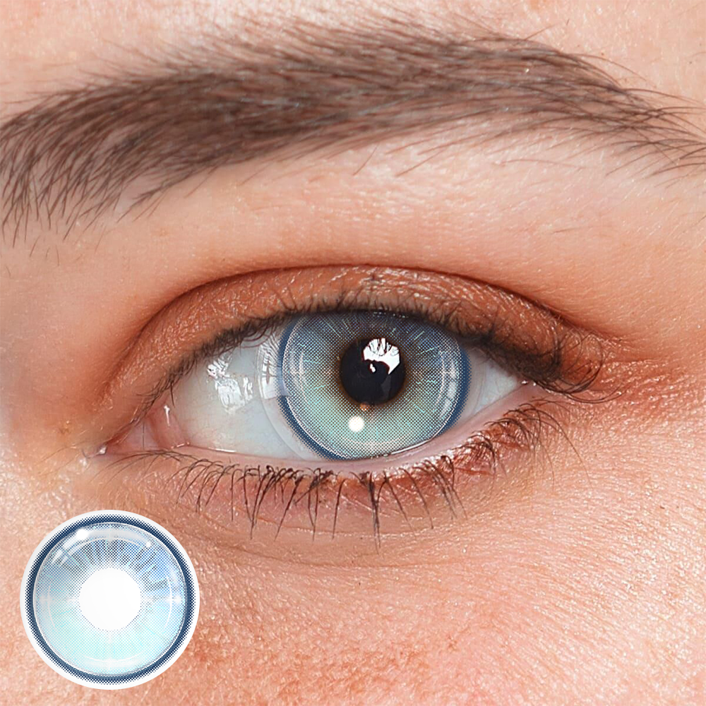 Felicia Blue Coloured Contact Lenses