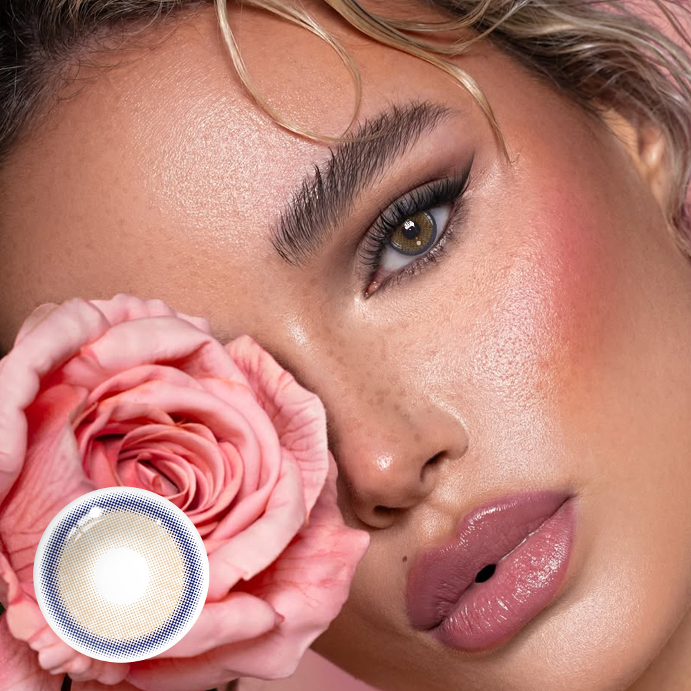 Neala Brown Prescription Coloured Contact Lenses