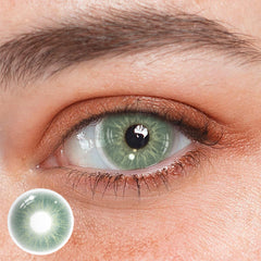 Love Story Endorphin Green Prescription Coloured Contact Lenses