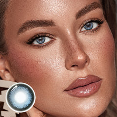 Cinnabar Blue Coloured Contact Lenses