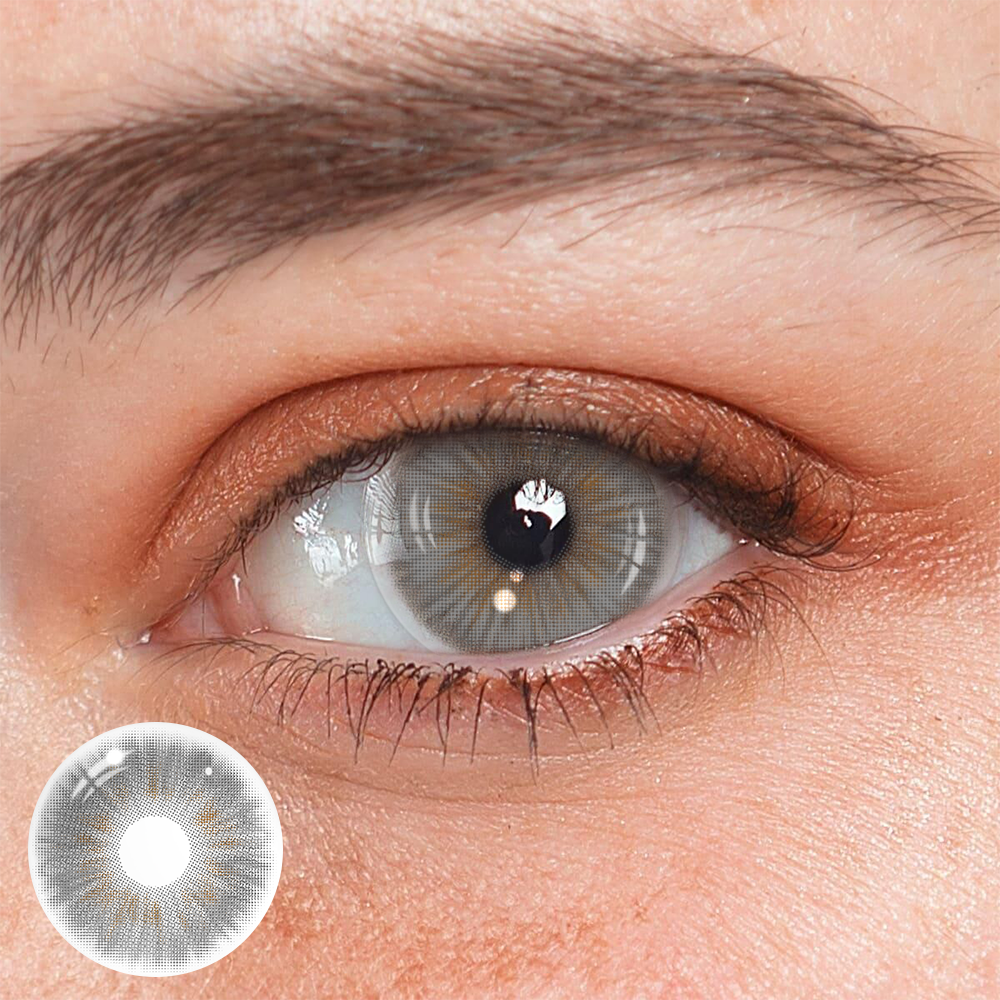 Clover Shining Gray Coloured Contact Lenses