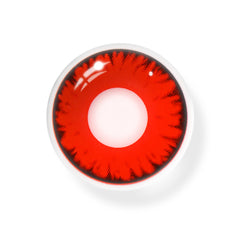 Cosplay Lucifer's Eye Red Prescription Coloured Contact Lenses