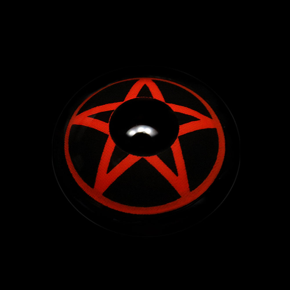 Cosplay NARUTO Pentagram Red Coloured Contact Lenses