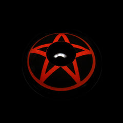 Cosplay NARUTO Pentagram Red Coloured Contact Lenses