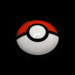 Cosplay Pokeball Full Red Coloured Contact Lenses