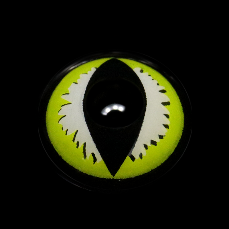 Cosplay Wild Cat Eye Green Coloured Contact Lenses