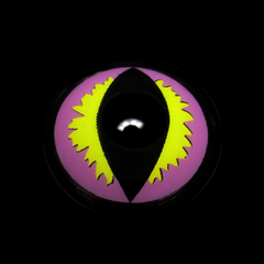 Cosplay Cat Eye Lash Purple Coloured Contact Lenses