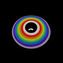 Cosplay Circle Line Rainbow Coloured Contact Lenses