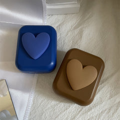 Heart Shape Colored Contact Lens Case