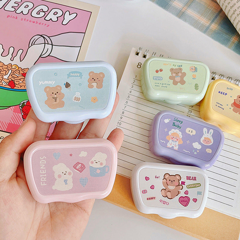 Cute Bear Colored Contact Lens Case