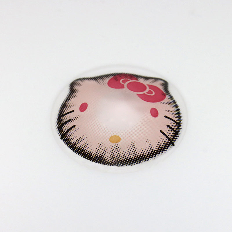 Cosplay Sweet Kitty Pink Coloured Contact Lenses