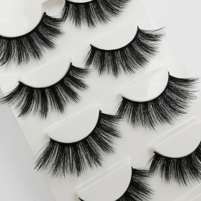 New Natural Slim 4 Piece G106 Mink Hair Eyelashes